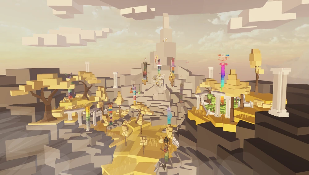 Screenshot of the newly released Purgatorio area in EToH