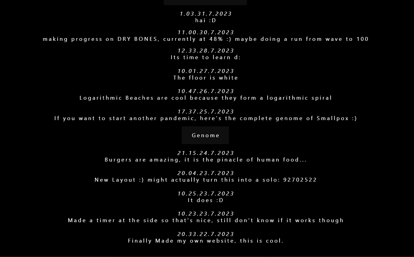 part of the carrd logs