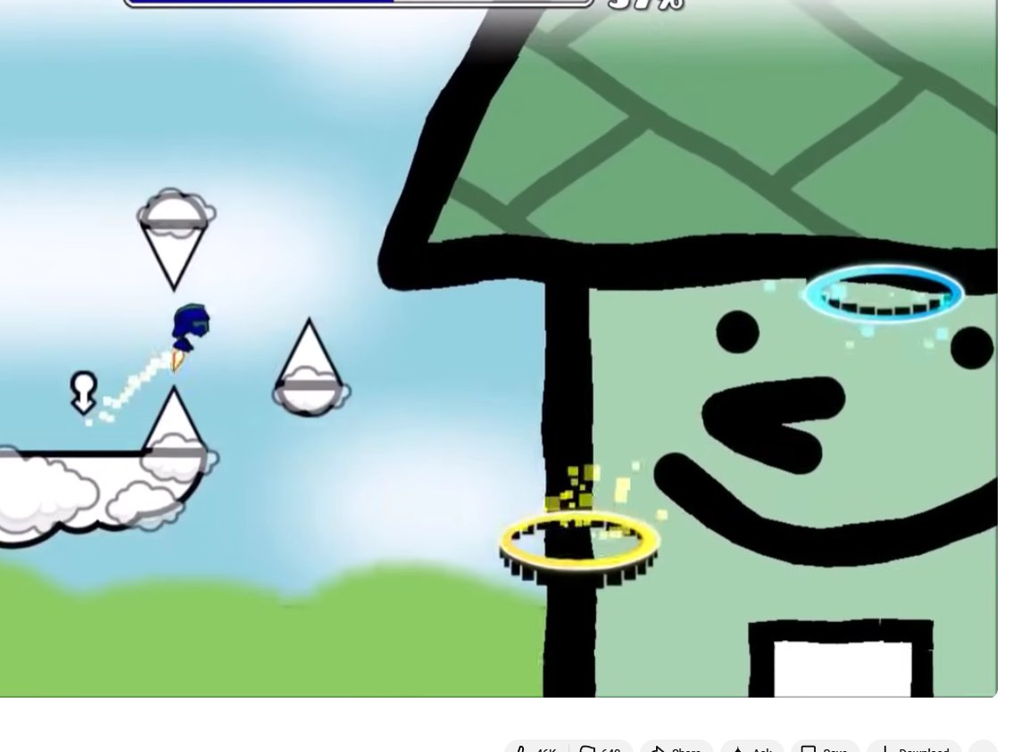 A section of a level in GD called Butiti II by JonathanGD